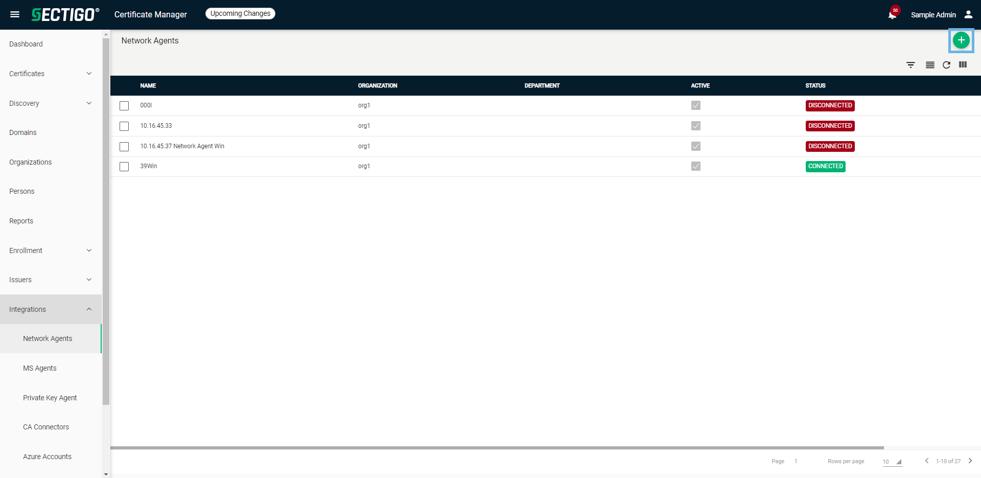 Add Network Agent