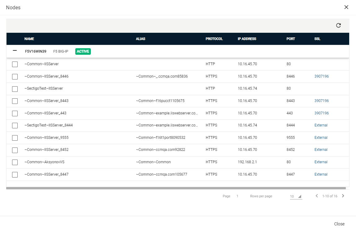 Network agent server nodes