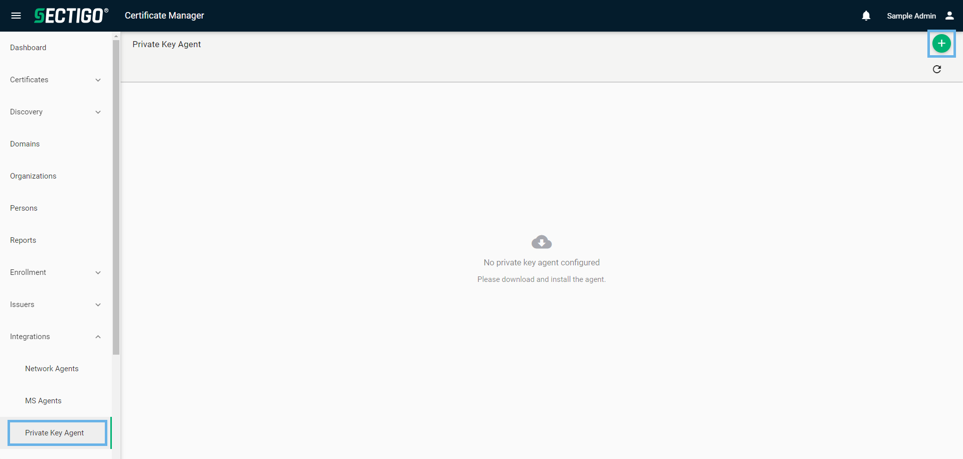 Add Private Key Agent